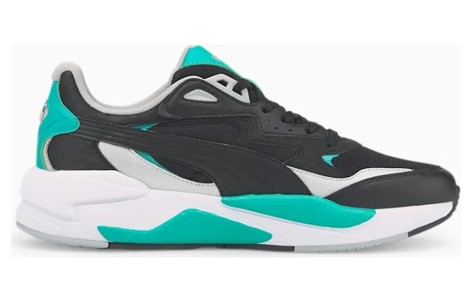 Puma Mercedes F1 X-Ray Speed motorsportschoenen Zwart/Groen (307136-02)