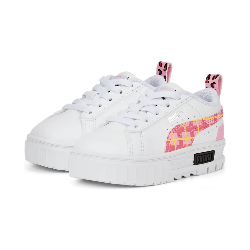 Puma Mayze ’90s Prep with alternatieve sluiting White/Pink/Black (386087-01)
