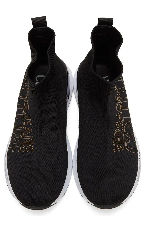 Versace Jeans Couture Black Dynamic Logo Sneakers (E71VA3SA1EZS016) (5)