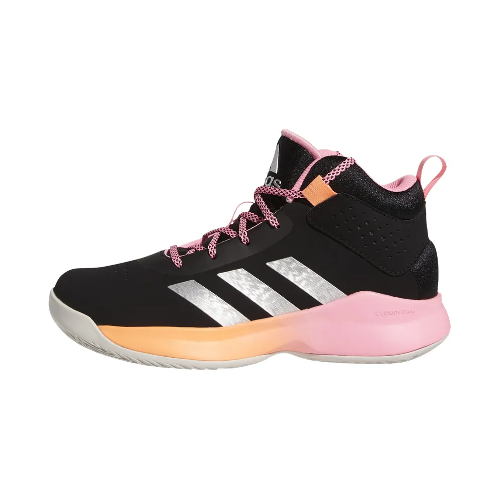 adidas Cross Em Up 5 K Wide Basketballschuh Core Black / Silver Metallic / Beam Pink (GX4793)