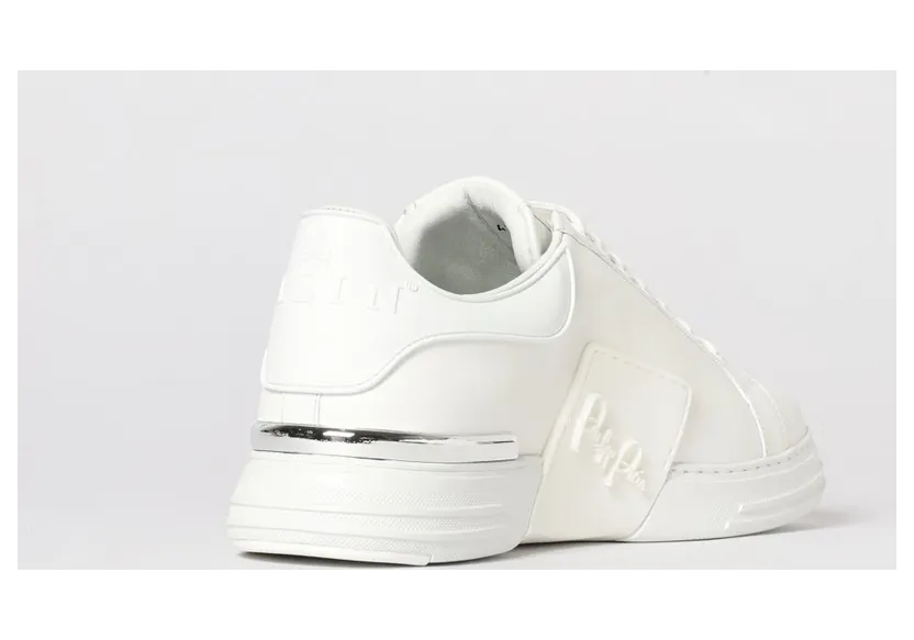 Philipp plein Phantom Kick$ Leather Sneakers White (SAFSUSC0904PLE005N01) (2)