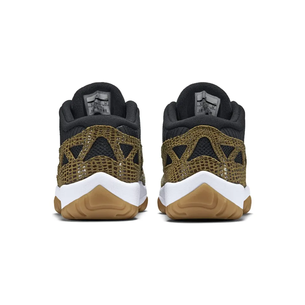 Jordan 11 Retro Low IE Militia Green (2015) Black/Militia Green-Gum Yellow-Infrared 23 (306008-013)