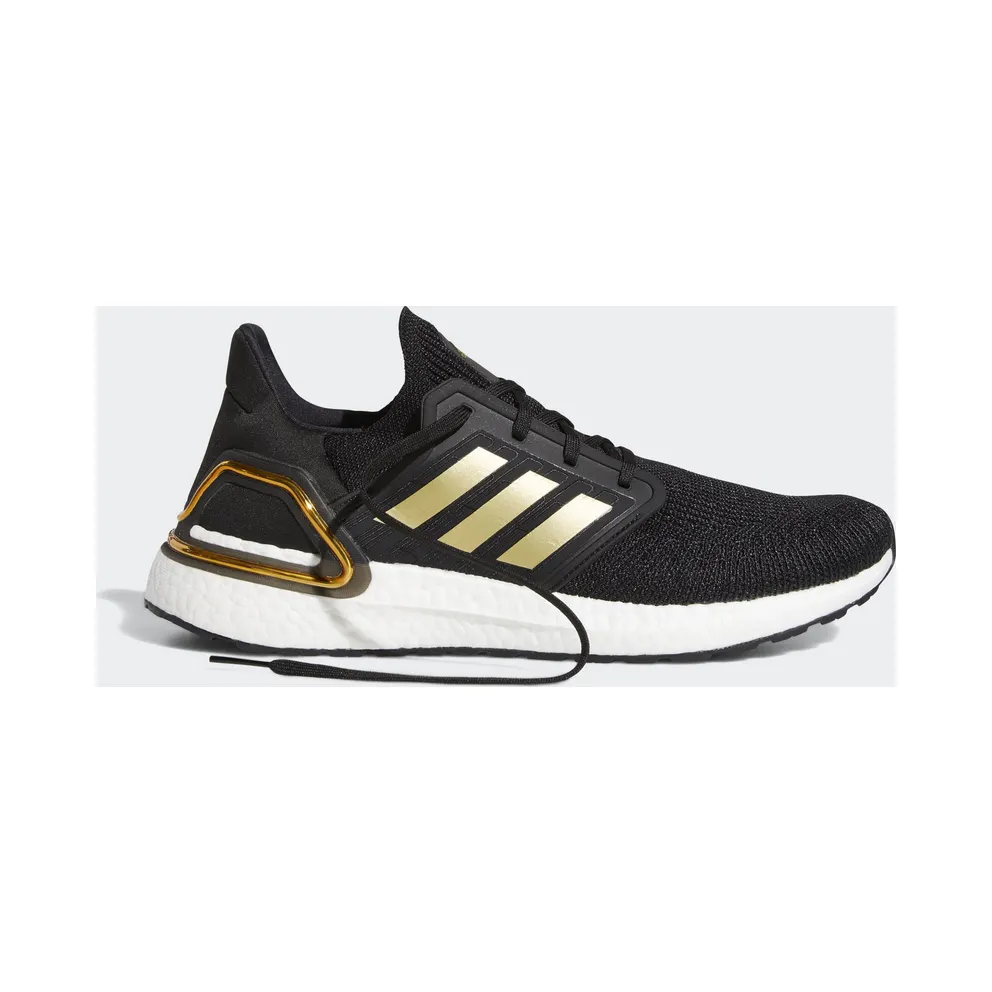 adidas Ultra Boost 20 Black Gold White Core Black/Gold Metallic/Solar Red (EE4393)