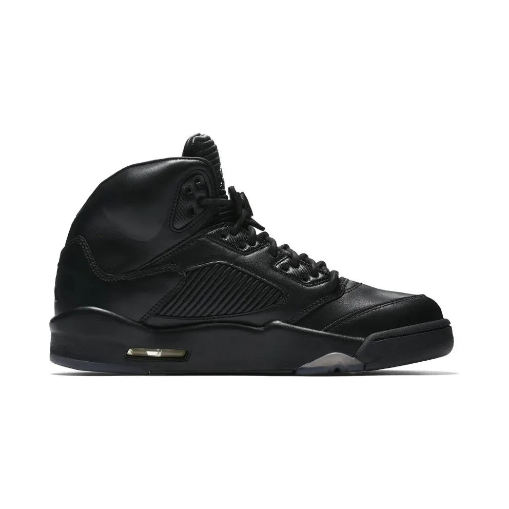Jordan 5 Retro Premium Triple Black Black/Black-Black (881432-010)