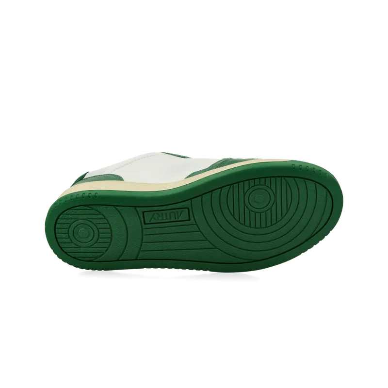Autry Medalist Low W (White / Green) – AULWWB03