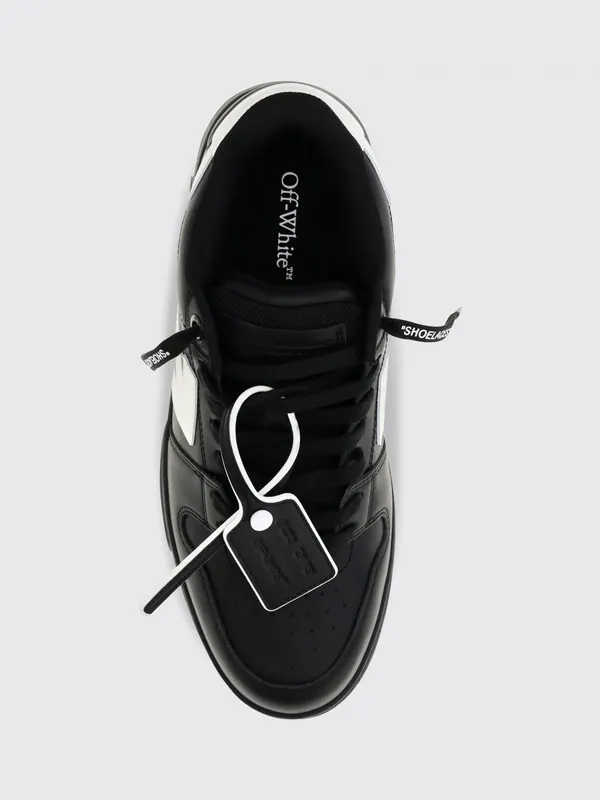 Off-White Bicolor Out Of Office in Leather and Recycled Polyester Black (M189C9L0191001)