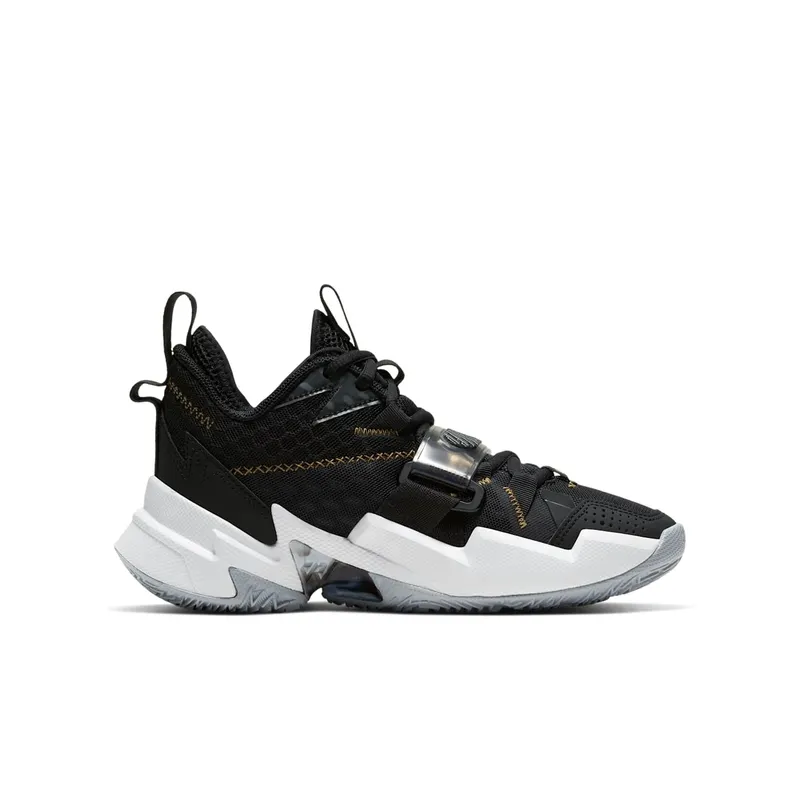 Jordan Why Not Zer0.3 The Family (GS) Black/Metallic Gold-White-Wolf Grey (CD5804-001)