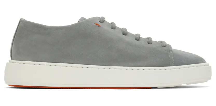 Santoni Grey Suede Sneakers (MBCD21640BARTVSFZ29)