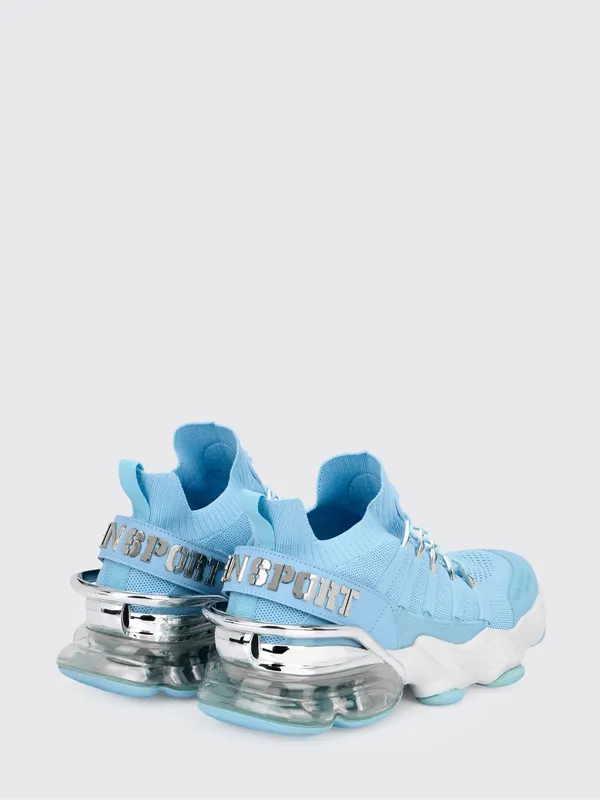 Plein Sport Mesh and Rubber Sneakers Turquoise (SAESUSC0518STE003N07) (2)