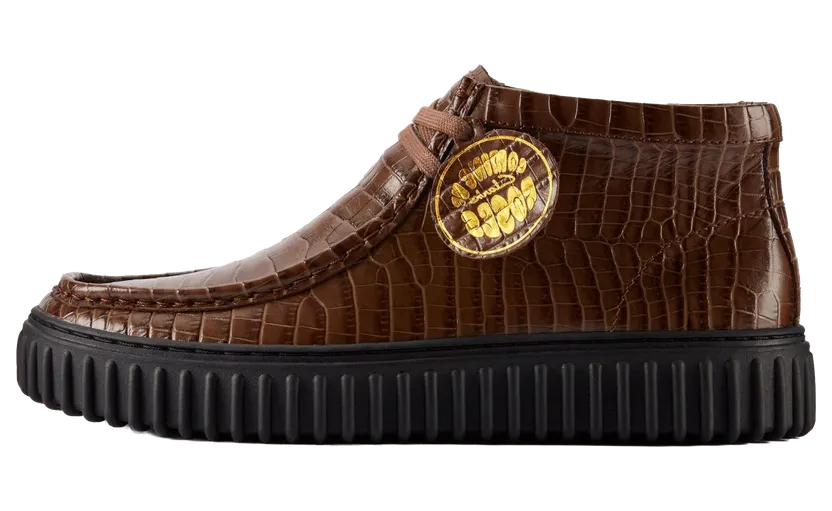 Clarks Martine Rose Torhill Hi “Brown Croc Leather” (26180972)
