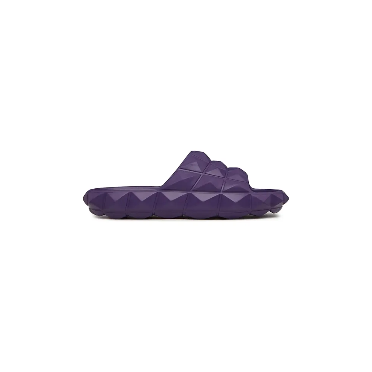 Valentino Roman Stud Turtle Slide Sandal Purple (XY0S0F55QNAJE5)