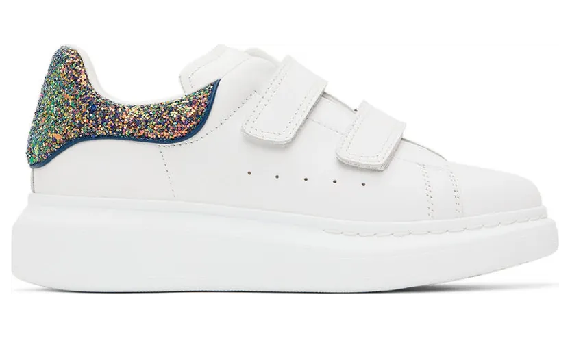 Alexander McQueen Kids White Oversized Disco Sneakers (710106WIAHM)
