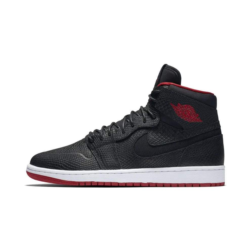 Jordan 1 Retro Nouveau Snakeskin Black/Gym Red-White (819176-001)