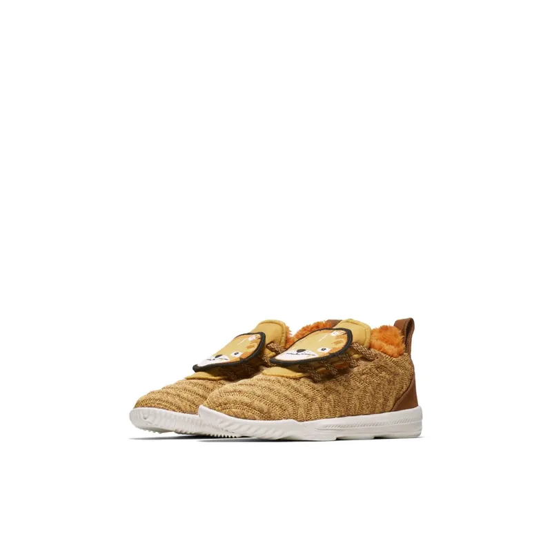 Nike LeBron 16 Little Big Cats (TD) Wheat Gold/Monarch-Light British Tan-Summit White (AT5709-700)