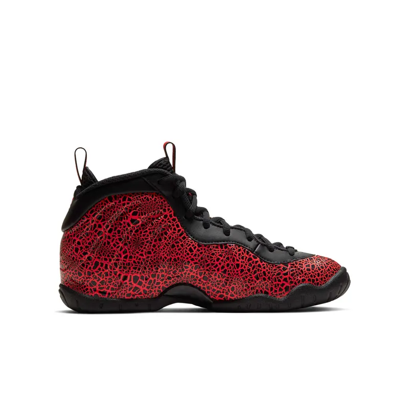Nike Air Foamposite One Cracked Lava (GS) Black/Bright Crimson (644791-012)