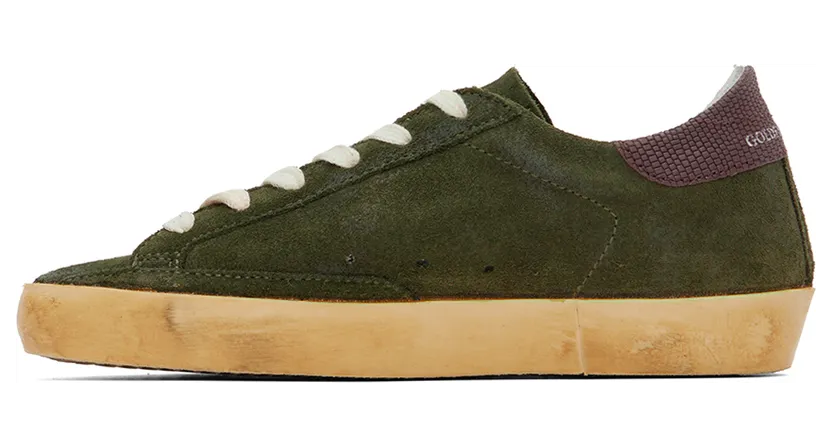 Golden Goose Khaki Super-Star Classic Low-Top Sneakers (GWF00101.F003178.35810) (3)