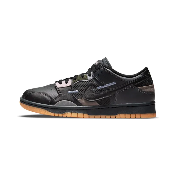Nike Dunk Low Scrap Black Gum “Cool Grey / Anthracite / Off-Noir / Black” (DB0500-001)