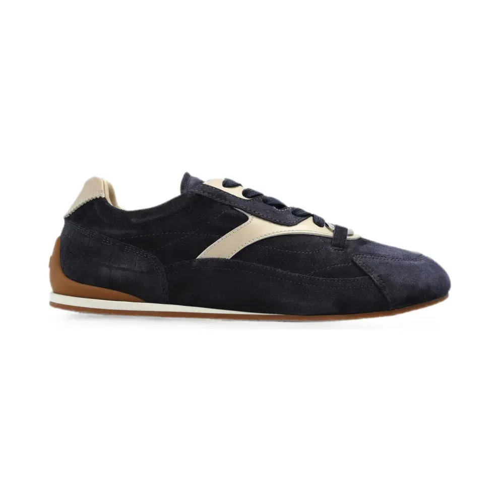 Ferragamo Gancini mit Wildledereinsätzen “Blue” (030778)