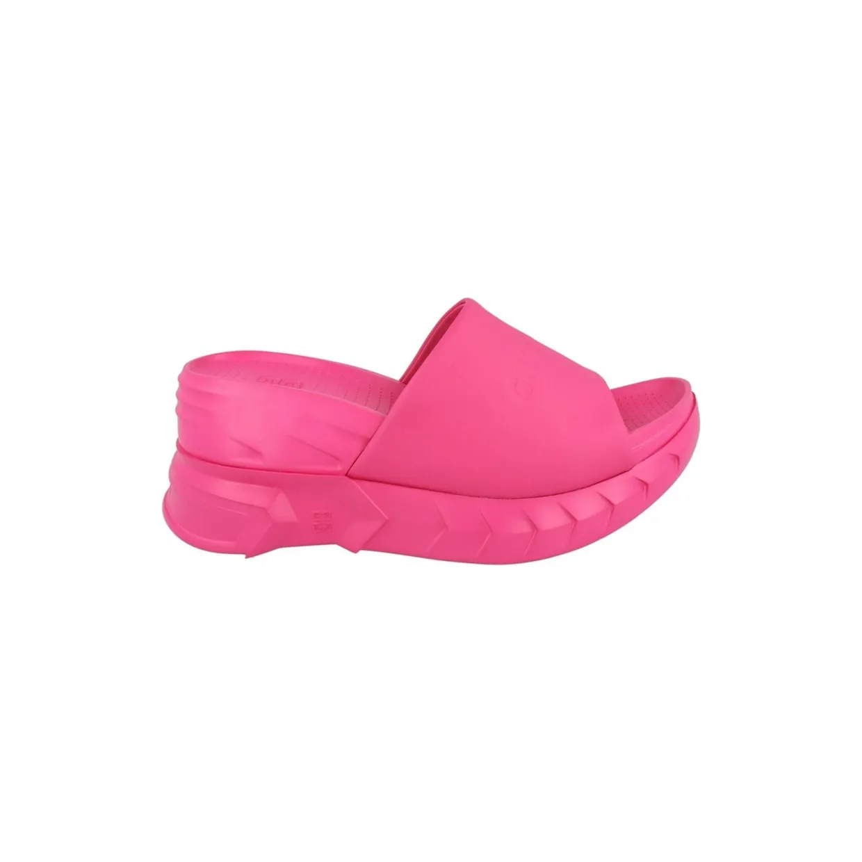Givenchy Marshmallow Wedge Sandals Neon Pink (BE308A-E1VG-652)