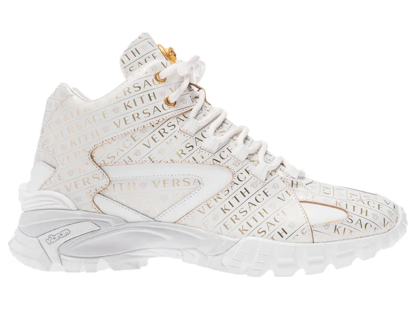 Versace Amico Trainer Mid x Kith White