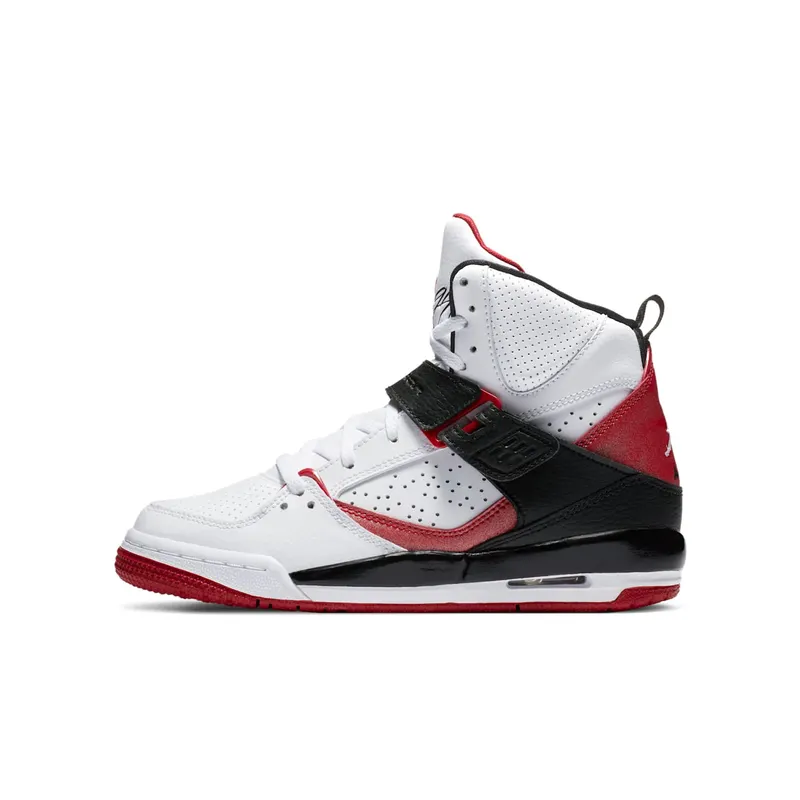 Jordan Flight 45 High “White / Black / Gym Red” (524865-130)