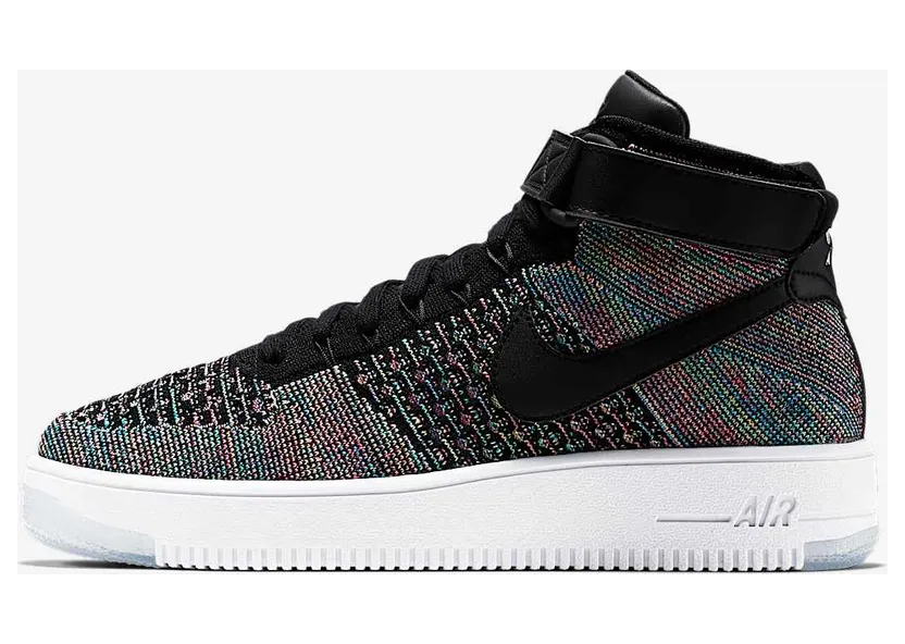 Nike Air Force 1 Ultra Flyknit Mid Pink Blast “Black / White” (817420-601)