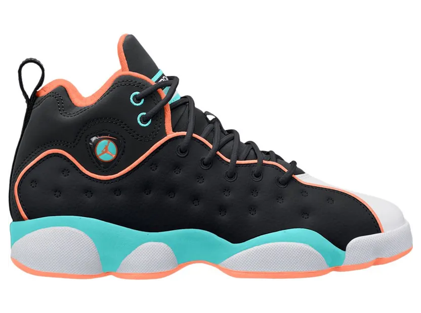 Jordan Jumpman Team 2 Black Crimson Pulse Light Aqua (GS)