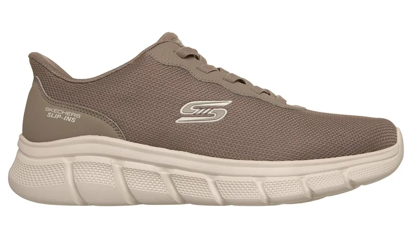 Skechers Slip-ins: BOBS Sport B Flex – Glacial Edge Donker Taupe