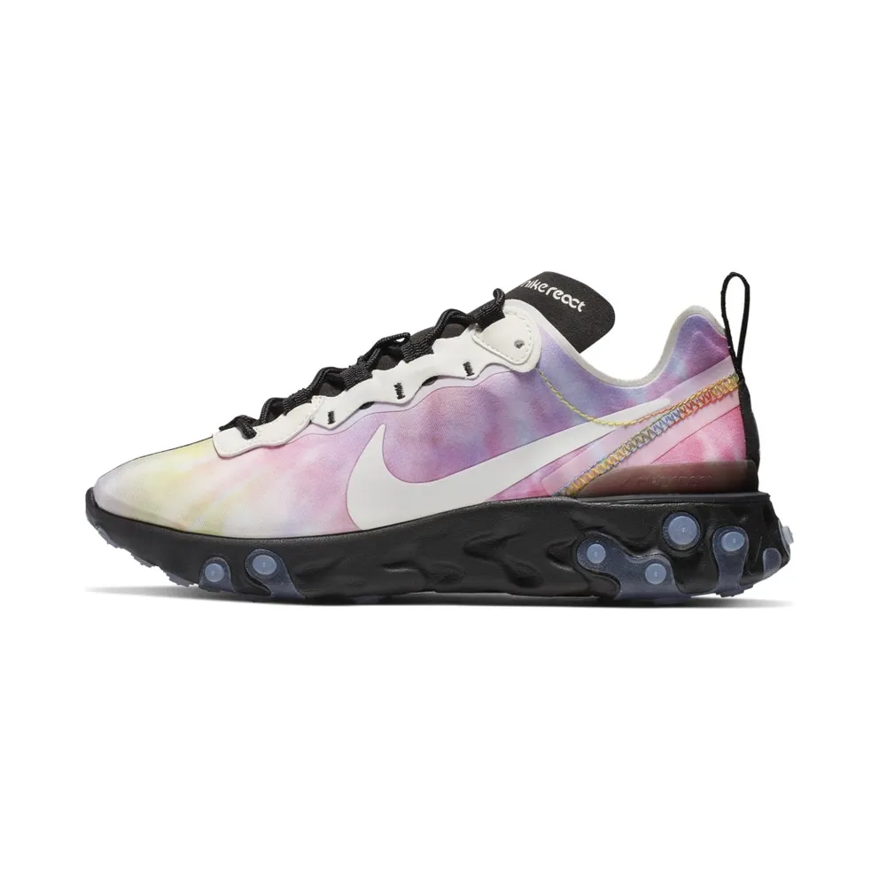 Nike React Element 55 Tie Dye (W) Multi-Color/Sail-Black (CJ6896-901)