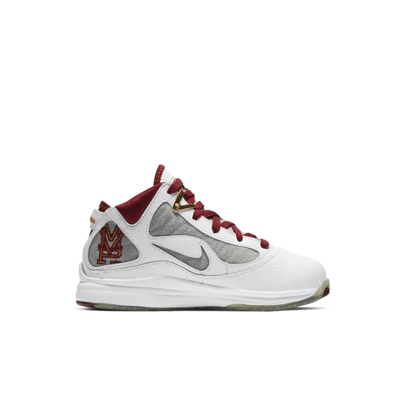 Nike LeBron 7 MVP 2020 (PS) White/Bronze-Team Red-Wolf Grey (CZ8889-100)