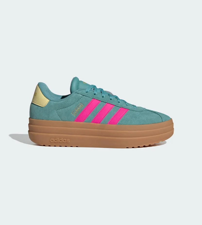 Adidas VL Court Bold Powder Teal / Shock Pink / Powder Yellow (JQ5634)
