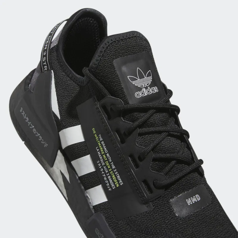 Adidas NMD_R1 V2 Core Black / Cloud White / Solar Yellow (IE2245)