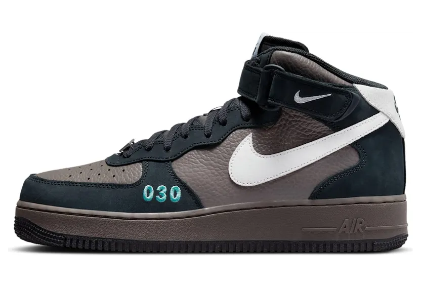 Nike Air Force 1 Mid Berlin – “Cave Stone / White-off Noir-washed Teal” (DR0296-200)