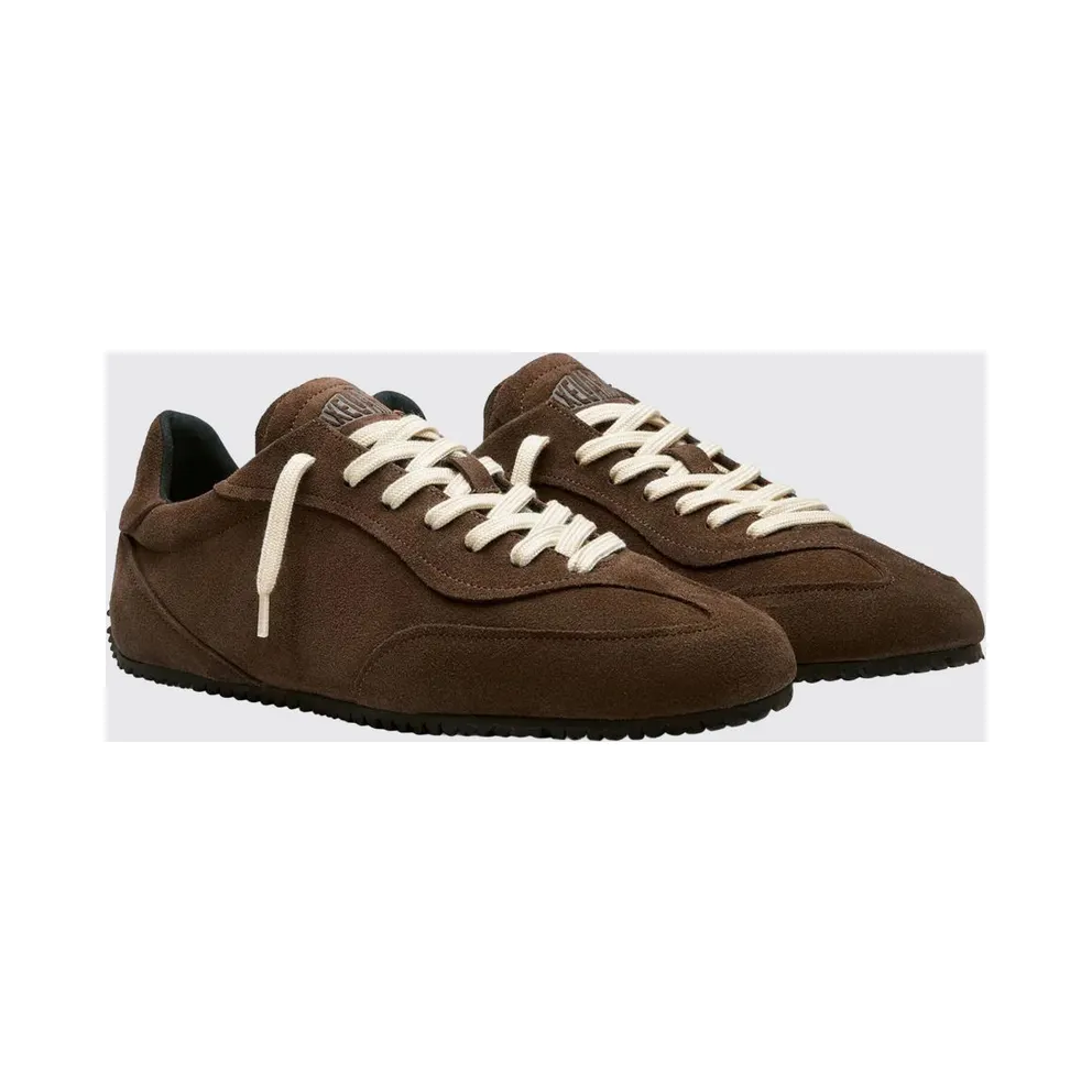 Axel Arigato Daze Runner Suede Sneakers with Printed Logo Brown (F3684002)
