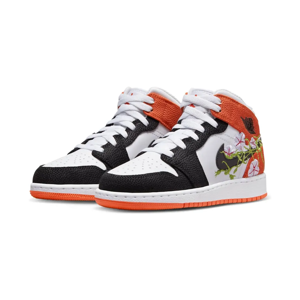 Air Jordan 1 Mid GS “Basketball Blossom” (DQ8390-100)