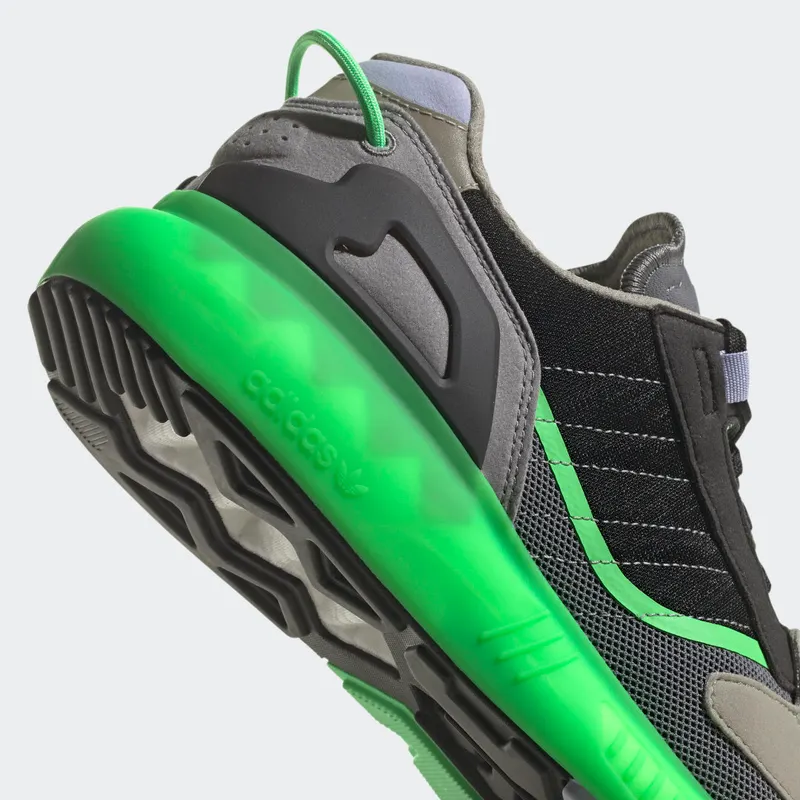 Adidas ZX 5K BOOST Grey Three / Core Black / Screaming Green (GV7701)