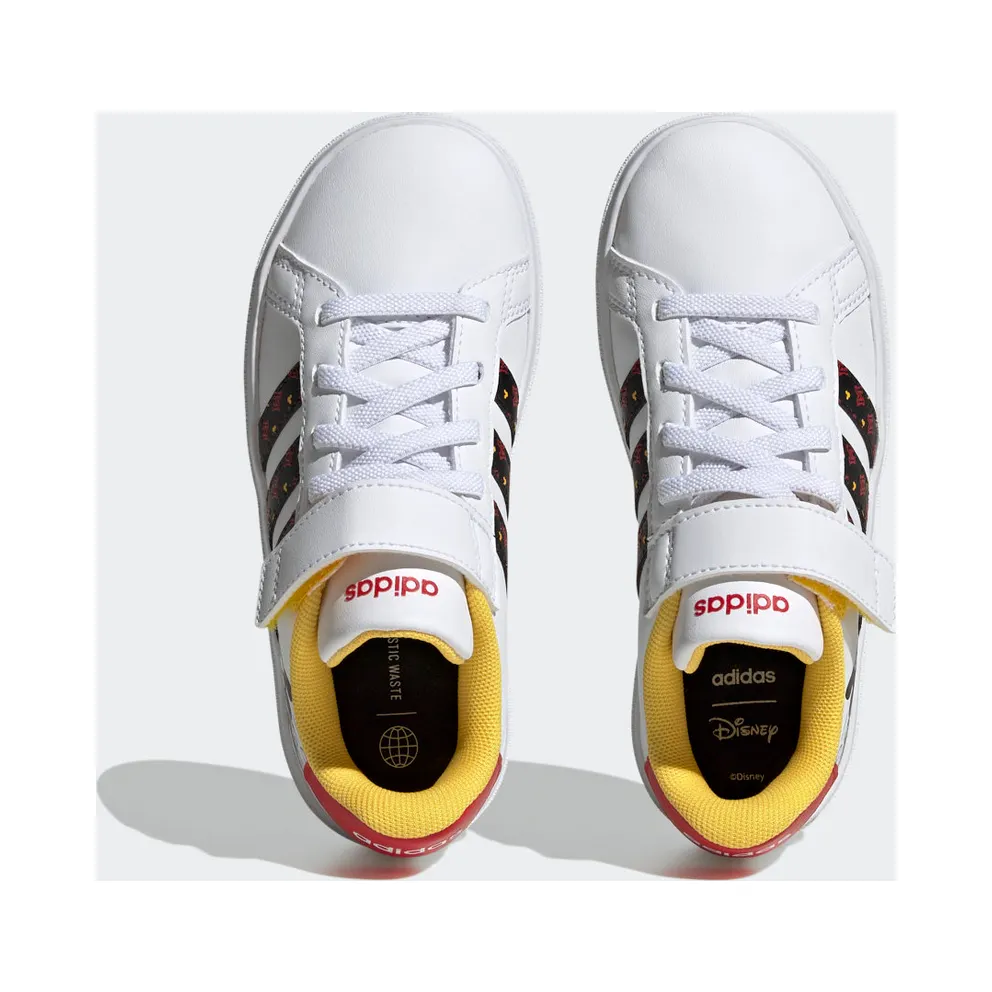 Adidas adidas x Disney Grand Court Mickey Lifestyle Court Hook-and-Loop Cloud White / Core Black / Better Scarlet (HP7760)