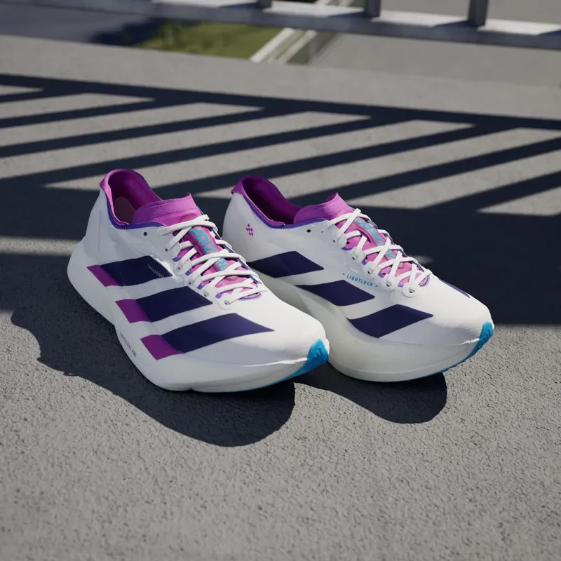 Adidas Adizero Adios Pro 4 “White Purple Semi Blue Burst” (JP6397)