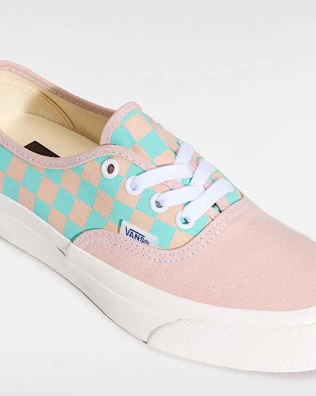 Vans Premium Authentic Sepia Rose Pink Teal Blue Checkerboard (VN000EBNO3N)
