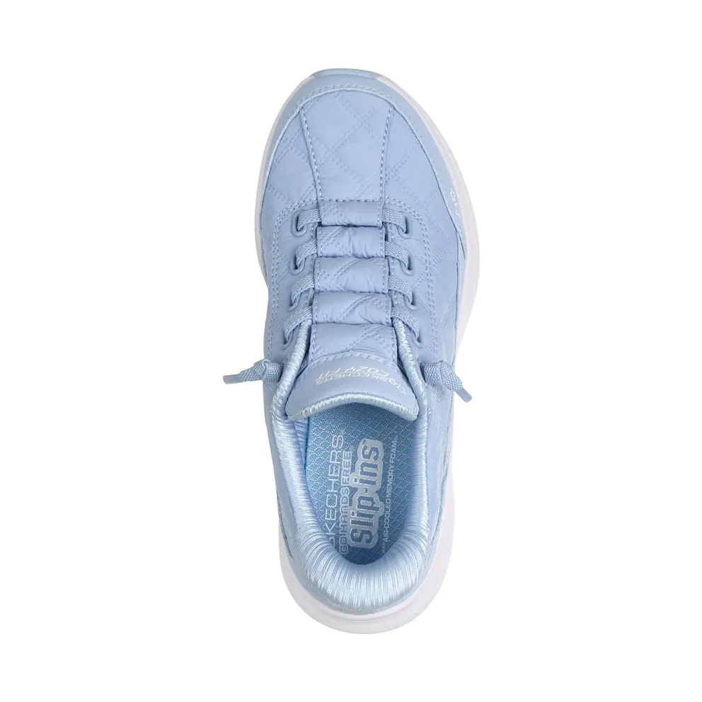 Skechers Slip-ins: Contour Foam “Cozy Fit Sneaker Light Blue” (303949LLTBL)