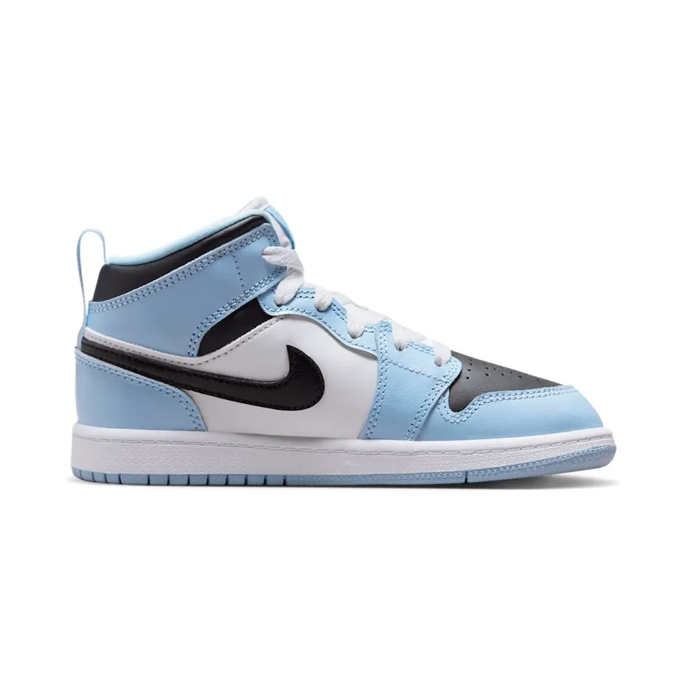 Jordan 1 Mid Younger Kids’ Blue (640737-401)