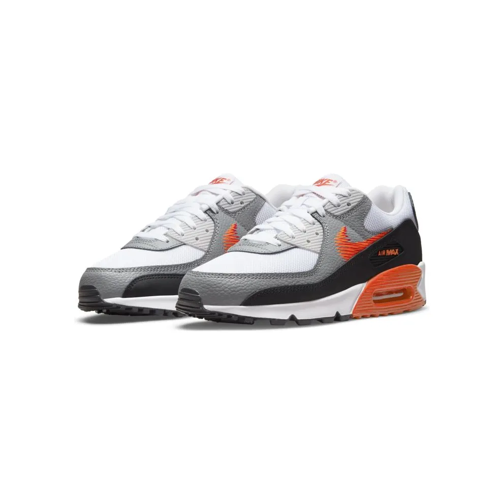 Nike Air Max 90 Zig Zag “White / Team Orange / Black / Total Orange” (DN4927-100)