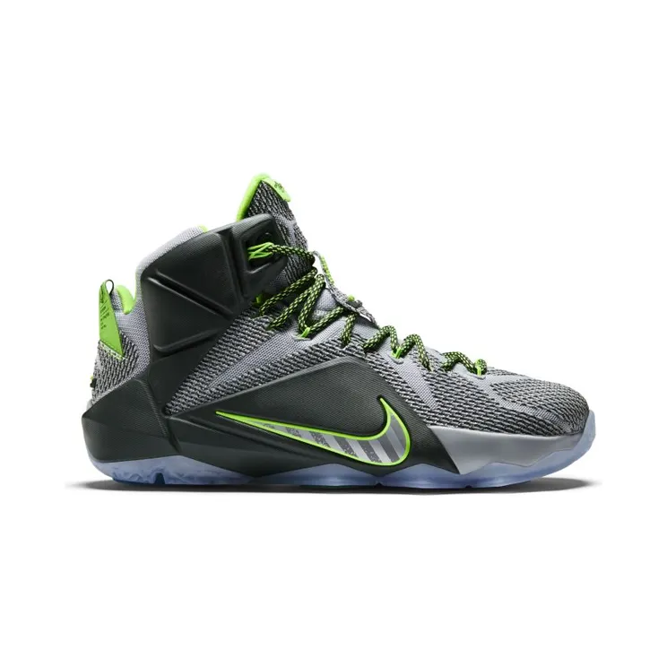 Nike LeBron 12 ‘Dunkman’ Wolf Grey/Reflect Silver-Black-Electric Green (684593-001)