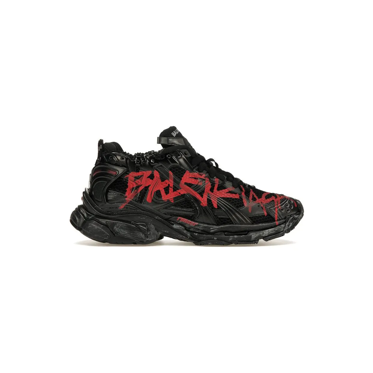 Balenciaga Runner Graffiti Black Red (677403W3RBQ1060)