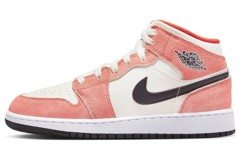 Air Jordan 1 Mid SE GS “Orange Suede” (DV1336-800)