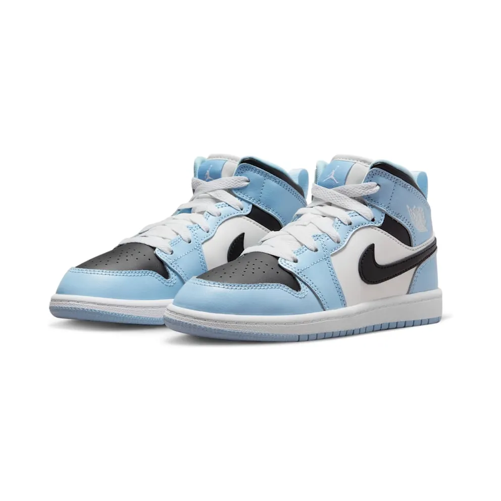 Jordan 1 Mid Younger Kids’ Blue (640737-401)