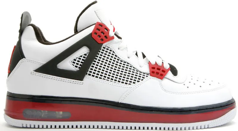 Jordan Fusion 4 Varsity White Red