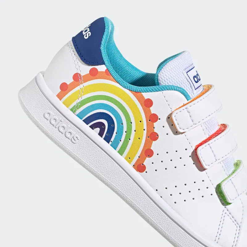 Adidas Advantage Lifestyle Court Hook-and-Loop Cloud White / Royal Blue / Bright Cyan (GV6821)