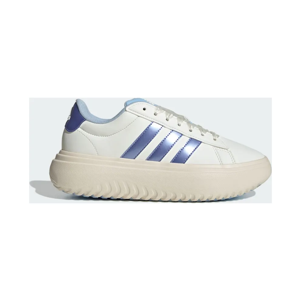 Adidas Grand Court Plateauschuhe Off White / Blue Spark Met. / Wonder White (JR0706)