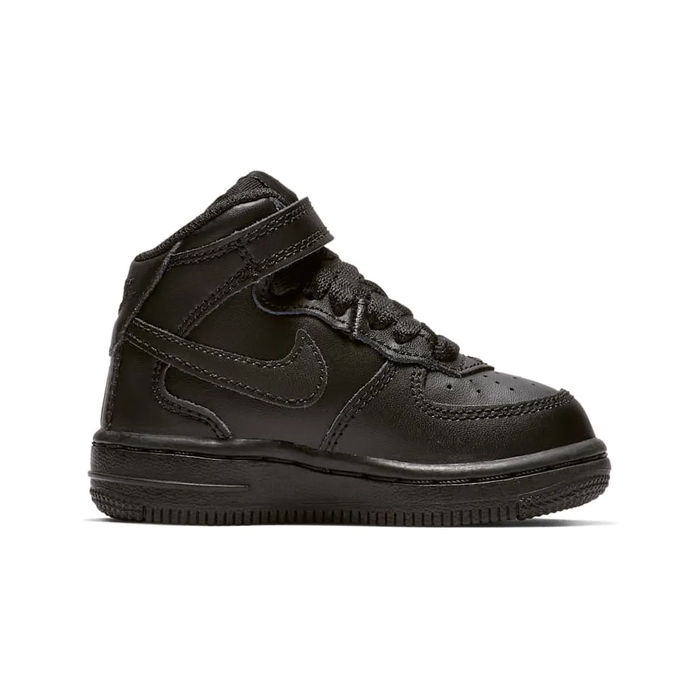 Nike Air Force 1 Mid Black Black (TD) Black/Black (314197-004)
